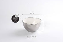 Load image into Gallery viewer, Silver and White Small Bowl