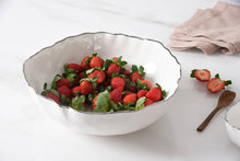 Load image into Gallery viewer, Portofino Silver Rim Large Bowl