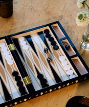 Load image into Gallery viewer, Lacquered Backgammon - Black Beige