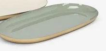 Load image into Gallery viewer, Sage Green Small Oval Enamel Tray