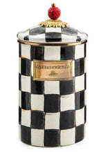 Load image into Gallery viewer, Courtly Check Large Enamel Canister