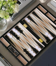 Load image into Gallery viewer, Lacquered Backgammon - Black Beige