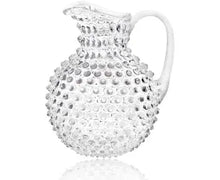 Load image into Gallery viewer, Glass Hobnail Pitcher