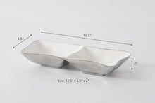 Load image into Gallery viewer, Thin Silver 2 Section Server