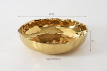 Load image into Gallery viewer, Gold Portofino XL Shallow Bowl