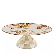 Load image into Gallery viewer, Wild Rose White Small Pedestal Platter