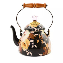Load image into Gallery viewer, Wild Rose Brown 2 Quart Tea Kettle
