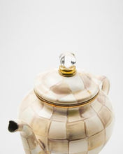 Load image into Gallery viewer, Mocha Check 4 Cup Teapot