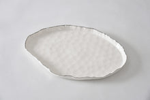 Load image into Gallery viewer, Portofino Large Oval Tray with Silver Rim