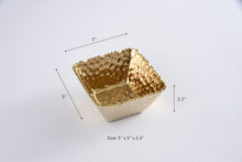 Load image into Gallery viewer, Small Gold Square Bowl