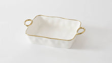 Load image into Gallery viewer, Golden Handles Rectangular Baking Dish