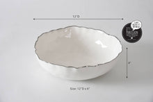 Load image into Gallery viewer, Portofino Silver Rim Large Bowl