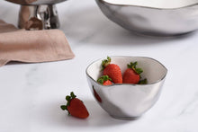 Load image into Gallery viewer, Silver and White Small Bowl

