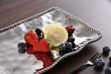 Load image into Gallery viewer, Silver Bead Small Platter
