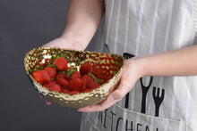 Load image into Gallery viewer, Gold Medium Oval Bowl
