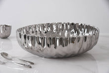 Load image into Gallery viewer, Mascali Silver Extra Large Shallow Bowl
