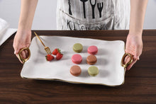 Load image into Gallery viewer, Golden Handles Large Platter
