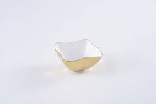 Load image into Gallery viewer, Gold Square Snack Bowl
