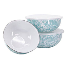 Load image into Gallery viewer, Sea Glass Swirl Mixing Bowls
