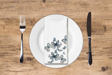 Load image into Gallery viewer, Monochrome Butterflies - Printed Guest Towel

