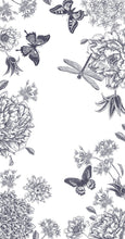 Load image into Gallery viewer, Dragonfly Toile Black - Printed Guest Towel
