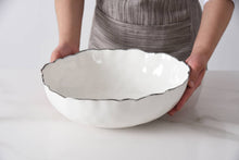 Load image into Gallery viewer, Portofino Silver Rim Large Bowl
