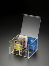 Load image into Gallery viewer, Lucite Tea Box - 4 compartment

