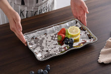 Load image into Gallery viewer, Silver Bead Small Platter
