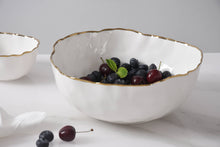 Load image into Gallery viewer, Portofino Gold Rim Medium Bowl

