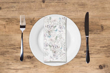Load image into Gallery viewer, Winter Plush Floral  - Printed Guest Towel
