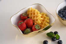Load image into Gallery viewer, Gold Square Snack Bowl
