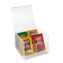 Load image into Gallery viewer, Lucite Tea Box - 4 compartment
