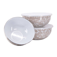Load image into Gallery viewer, Taupe Swirl Mixing Bowls

