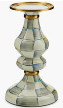 Load image into Gallery viewer, Sterling Check Medium Pillar Candlestick
