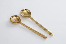 Load image into Gallery viewer, Gold Salad Server Set
