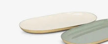 Load image into Gallery viewer, Pearl Small Oval Enamel Tray
