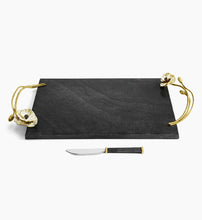 Load image into Gallery viewer, Michael Aram Anemone Large Cheeseboard with Spreader
