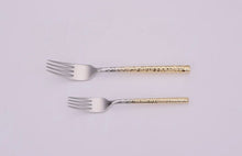 Load image into Gallery viewer, Ombre Gold Handle Flatware Set, Service For 4

