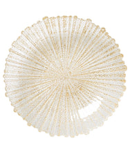 Load image into Gallery viewer, Rufolo Glass Gold Large Serving Bowl
