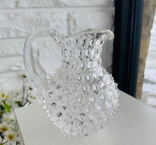 Load image into Gallery viewer, Glass Hobnail Pitcher
