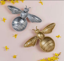 Load image into Gallery viewer, Bee Shaped Silver Tray
