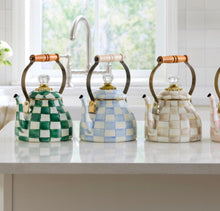 Load image into Gallery viewer, Sky Check Tea Kettle 2 Qt
