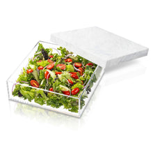 Load image into Gallery viewer, Marble lucite Square 10"
