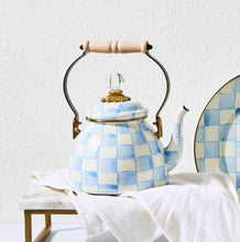 Load image into Gallery viewer, Sky Check Tea Kettle 2 Qt
