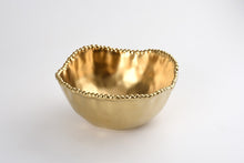 Load image into Gallery viewer, Matte Gold Medium Salad Bowl

