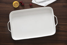 Load image into Gallery viewer, Le Blanc Rectangular Tray With Handles
