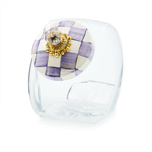Load image into Gallery viewer, Mackenzie Childs Violet Check Sweets Jar
