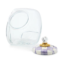 Load image into Gallery viewer, Mackenzie Childs Violet Check Sweets Jar
