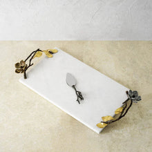 Load image into Gallery viewer, Vintage Bloom Cheese Board with Knife
