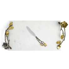 Load image into Gallery viewer, Vintage Bloom Cheese Board with Knife
